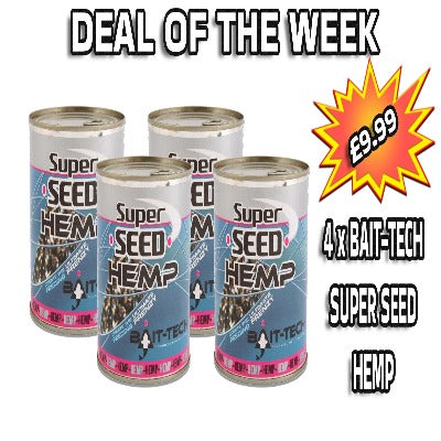 BAIT-TECH SUPER SEED HEMP x 4 Tins