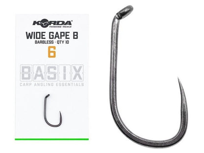 KORDA BASIX RANGE WIDE GAPE B HOOKS