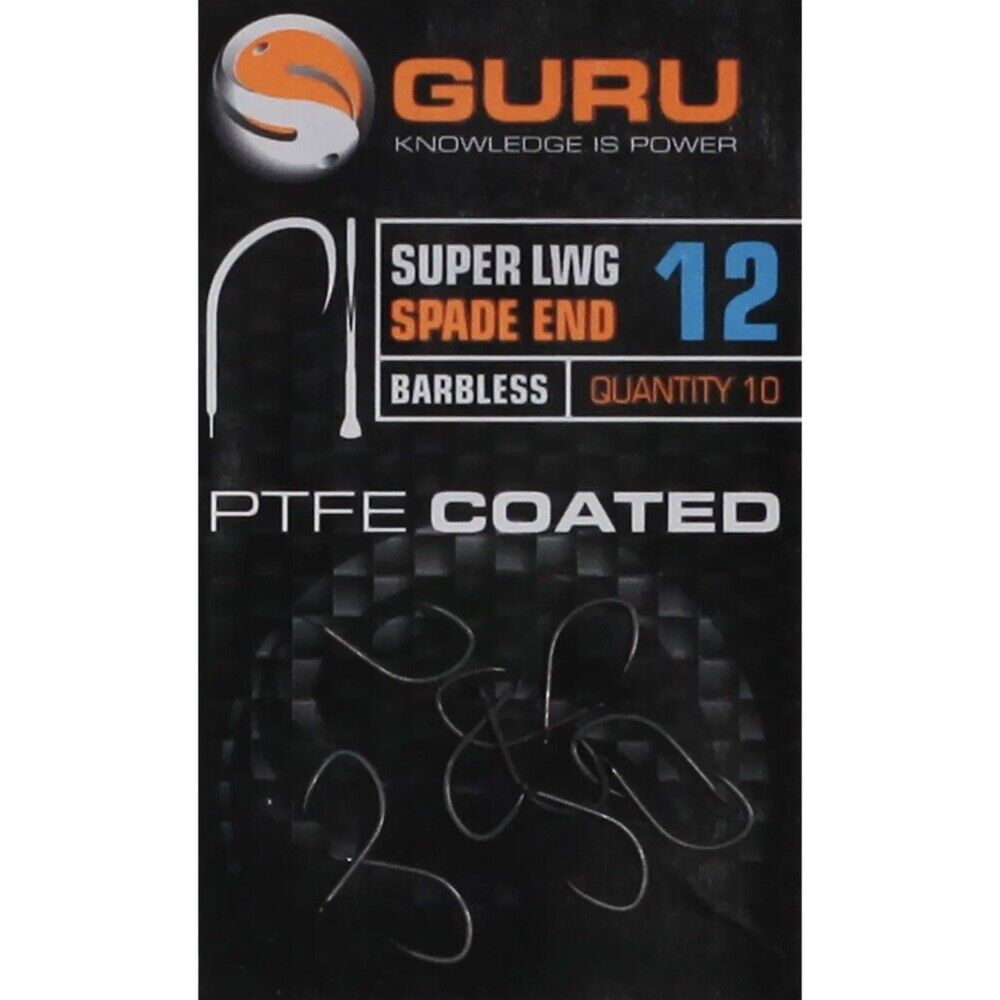 GURU SUPER LWG BARBLESS HOOKS SPADE END