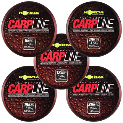 Korda All Purpose Carp Line Green Full Range
