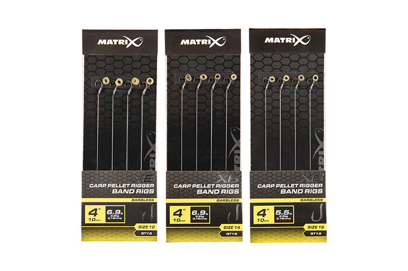 Matrix X6 Carp Pellet Rigger Band Rigs 10cm
