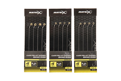 Matrix X6 Carp Pellet Rigger Band Rigs 10cm