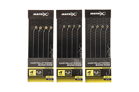 Matrix X6 Carp Pellet Rigger Band Rigs 10cm