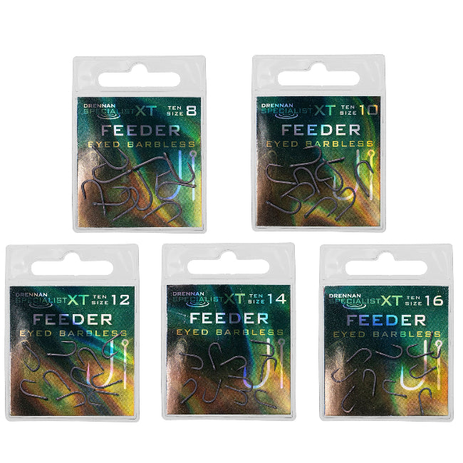 DRENNAN SPECIALIST XT FEEDER HOOKS BARBLESS