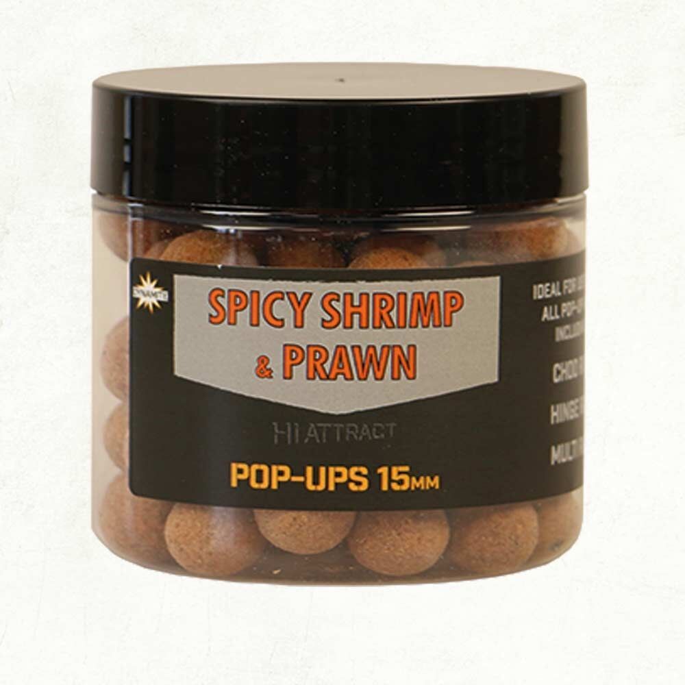 DYNAMITE BAITS SPICY SHRIMP & PRAWN POP-UPS 15mm