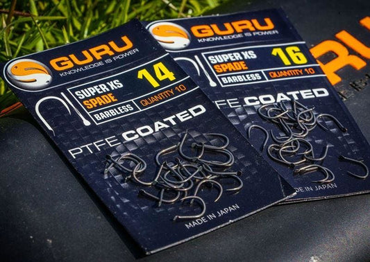 GURU SUPER XS PFTE SPADE END HOOKS