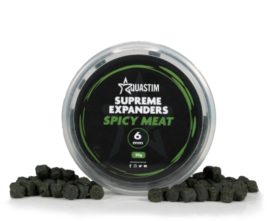 Aquastim Spicy Meat Supreme Expanders Soft Hook Pellets 6mm