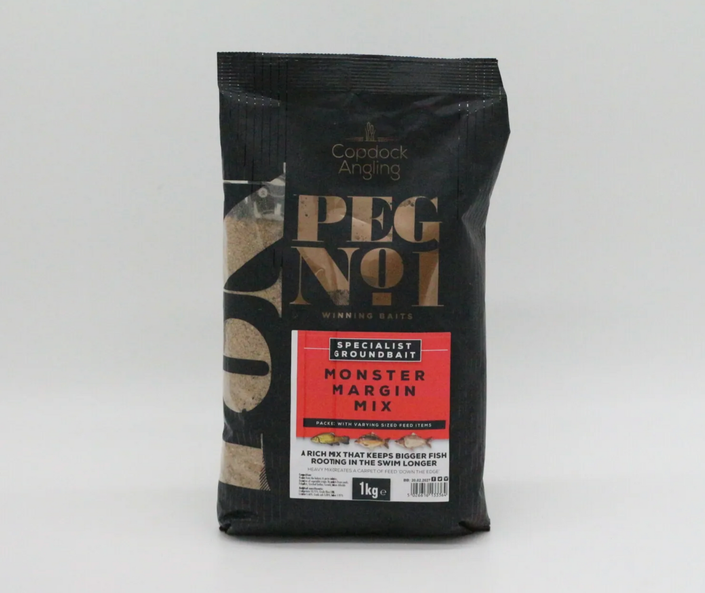 PegNo.1 Monster Margin Mix Groundbait 1Kg