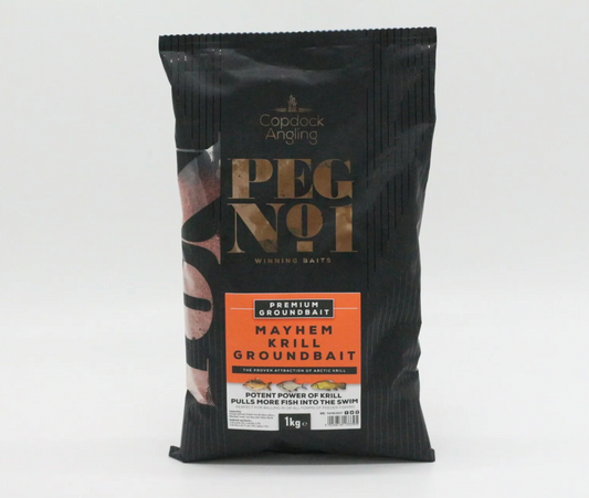 PegNo.1 Mayhem Krill Groundbait 1Kg