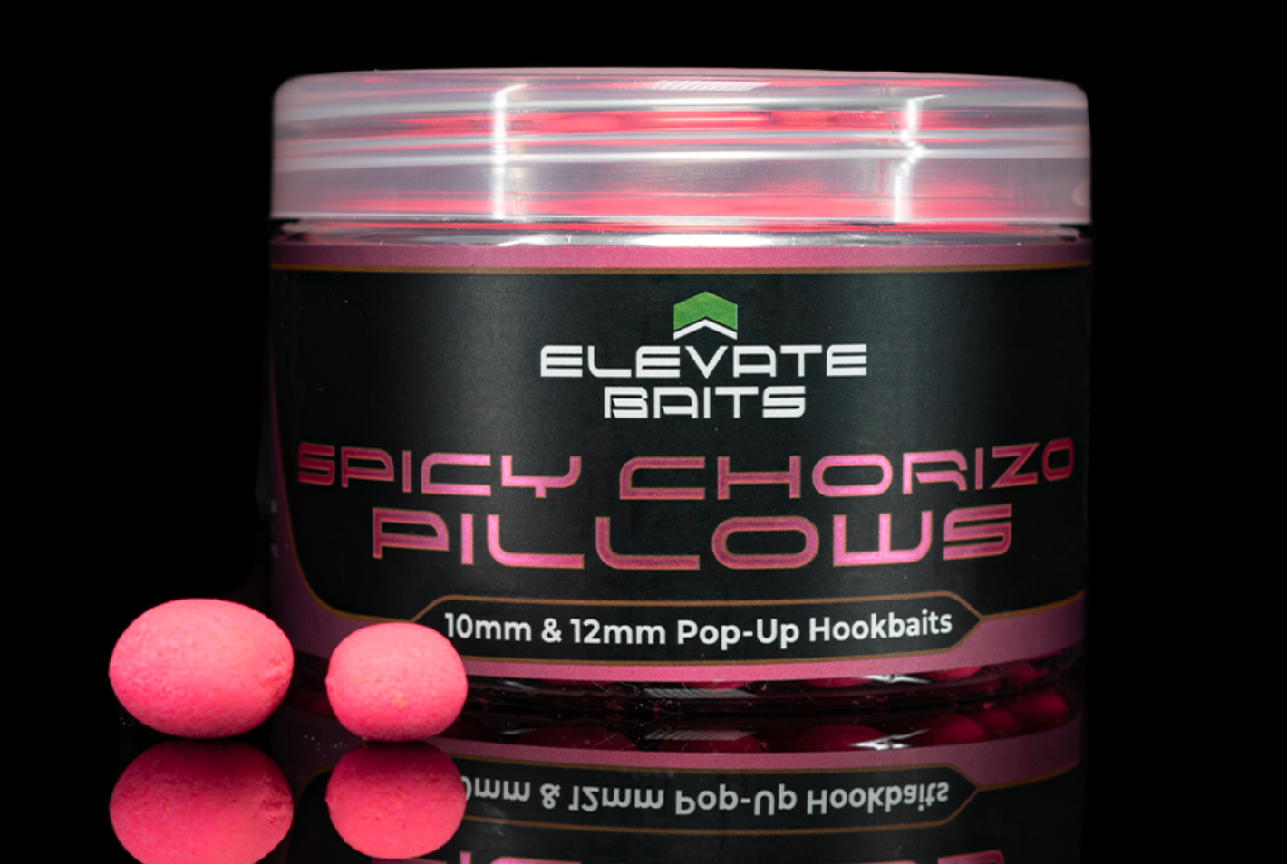 Elevate Baits Spicy Chorizo Pillows – 10mm & 12mm Pop-Up Hookbaits