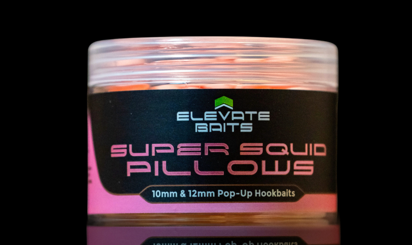 Elevate Baits Super Squid pillows 10mm & 12mm Pop Up Pillows