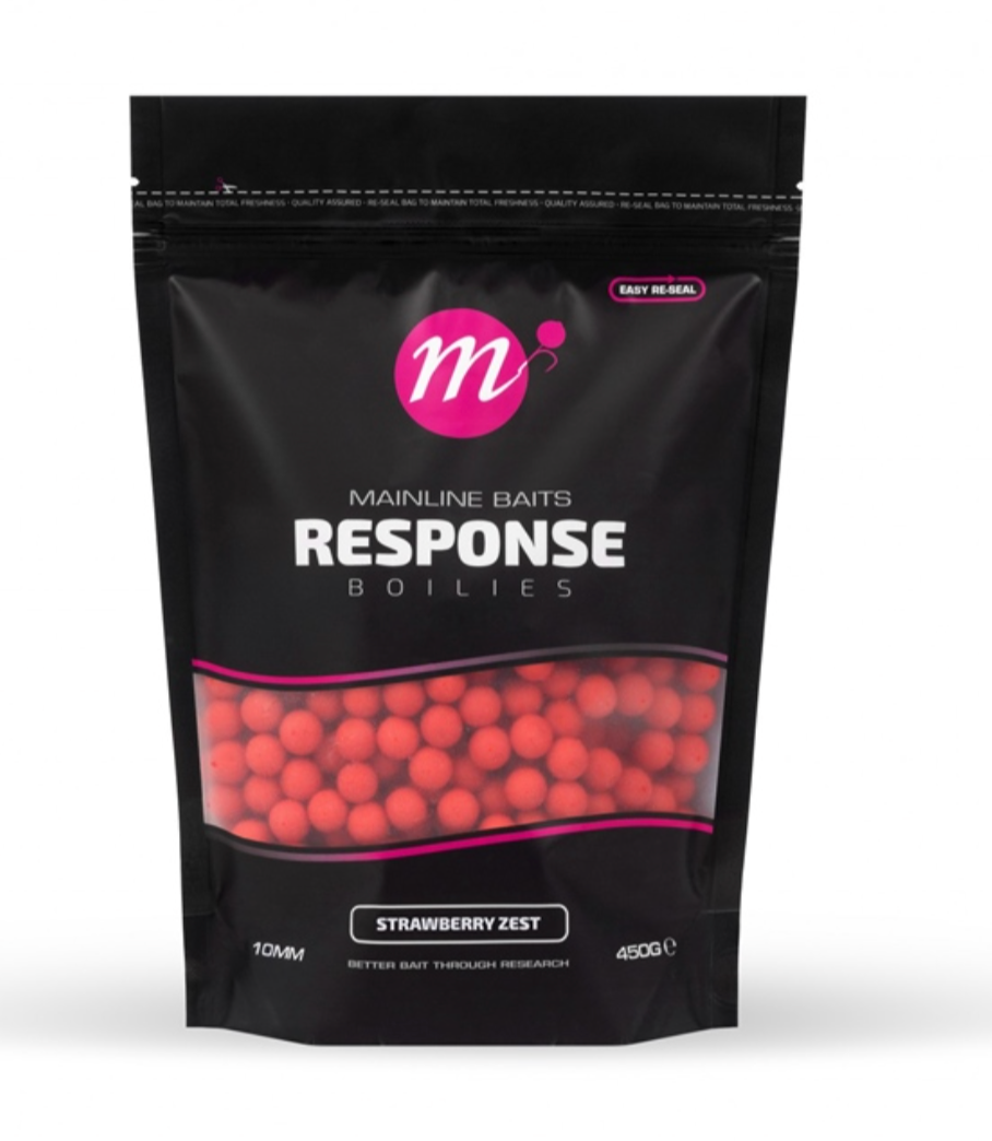 Mainline Response Boilies Strawberry Zest 10mm 450g