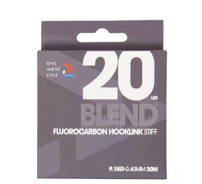 OMC Blend Fluorocarbon Fishing Hooklink Stiff Soft 20m