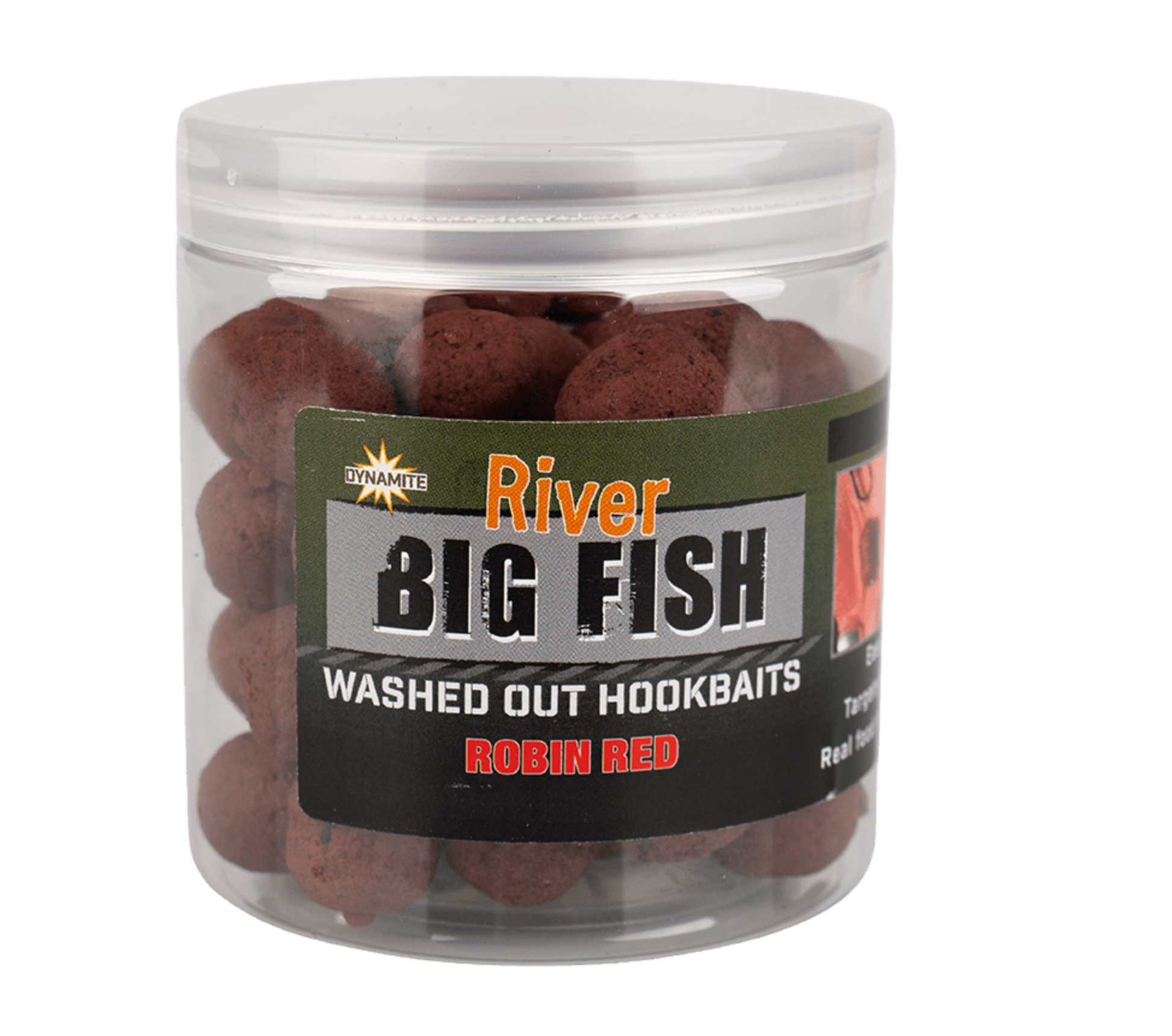Dynamite Baits Big Fish River Washed Out Barbel Hookbaits Robin Red