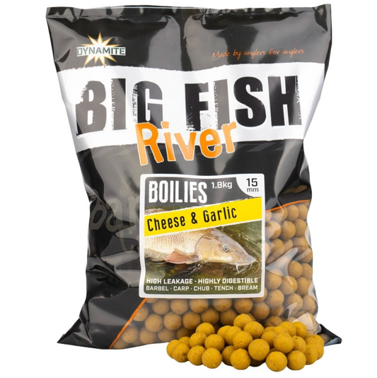 Dynamite Baits Big Fish River Boilies Cheese & Garlic 15mm 1.8kg