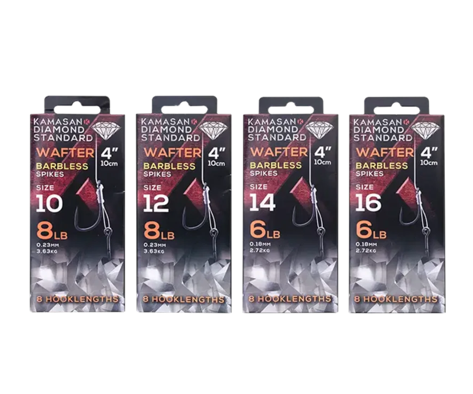 Kamasan Diamond Standard Wafter Spike Rigs 4" Barbless