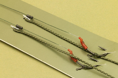 OMC Meta All-In-1 Coated Braid Lead Clip Horseshoe Barbless All Sizes