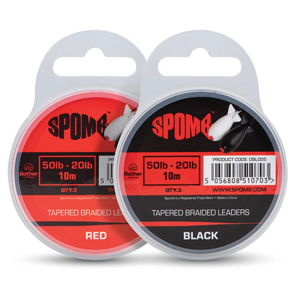 Fox Spomb Tapered Braided Leaders Red