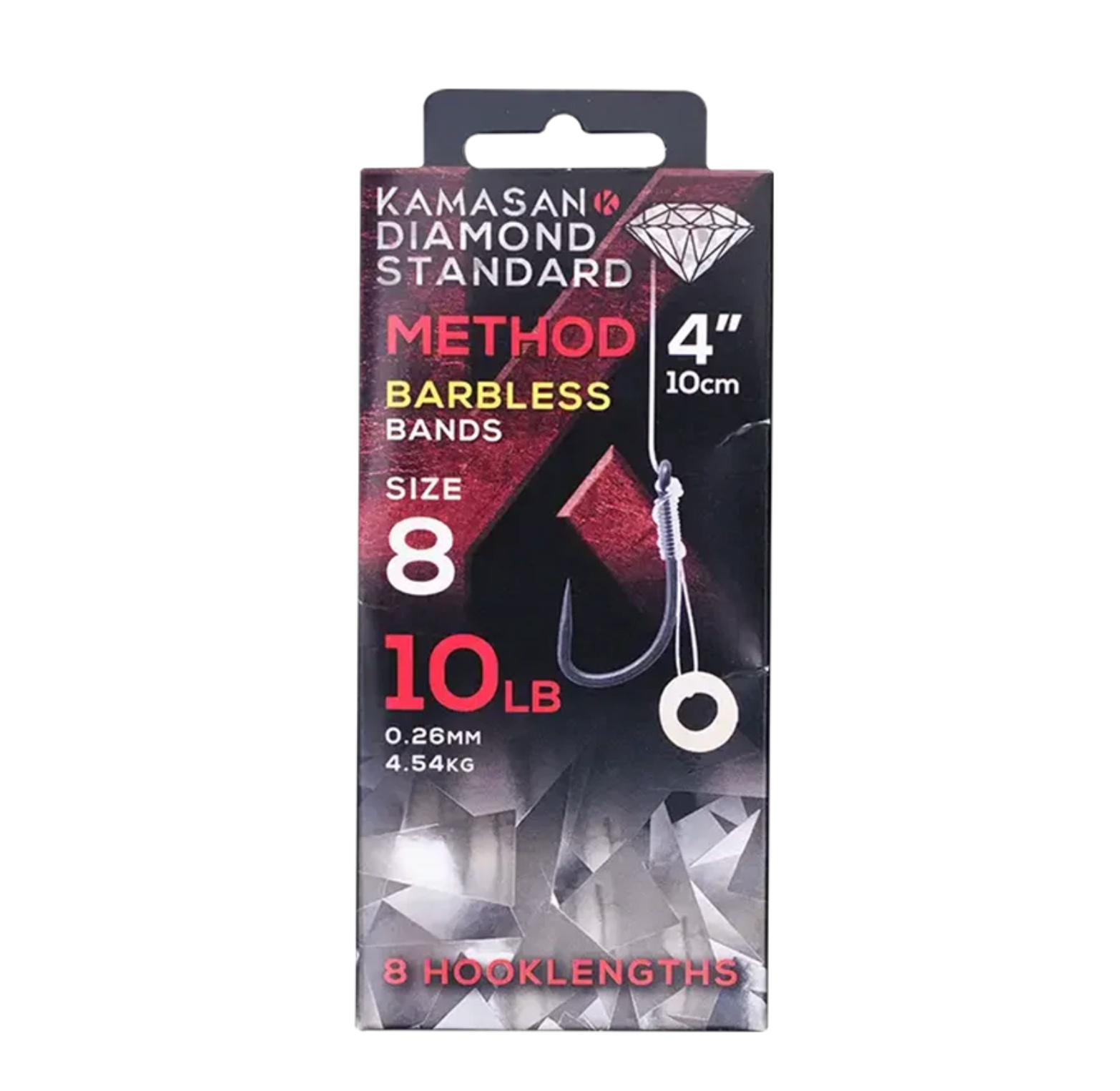 Kamasan Diamond Standard Method Band Rigs 4" Barbless