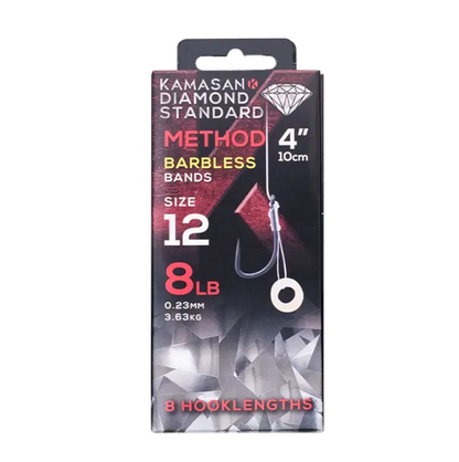Kamasan Diamond Standard Method Band Rigs 4" Barbless