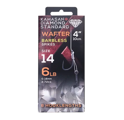 Kamasan Diamond Standard Wafter Spike Rigs 4" Barbless