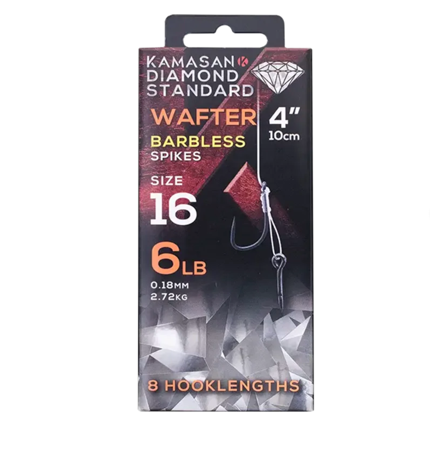 Kamasan Diamond Standard Wafter Spike Rigs 4" Barbless