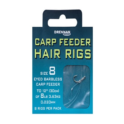DRENNAN CARP FEEDER HAIR RIGS SIZE 12