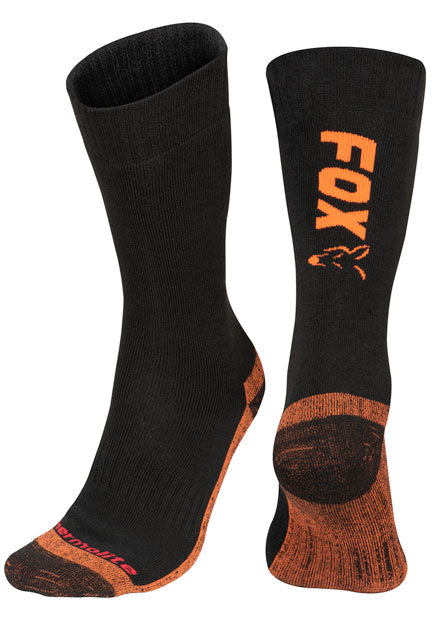 Fox Black/Orange Thermo Socks - Various Sizes
