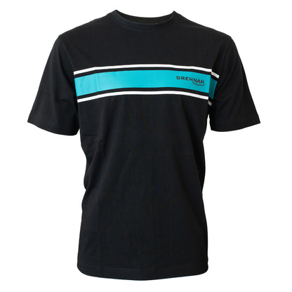 Drennan T-Shirt Aqua Stripe