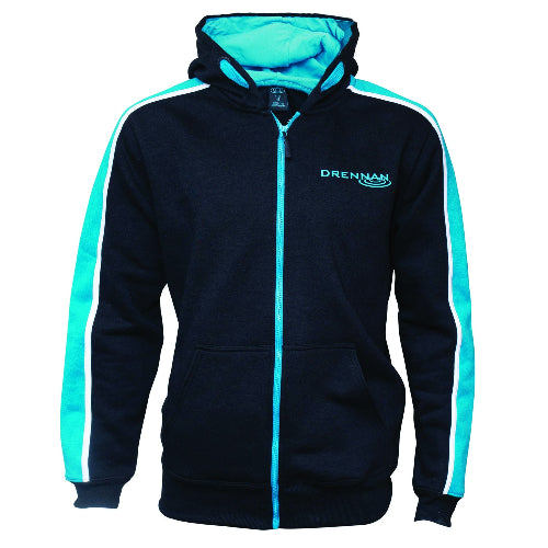 DRENNAN BLACK FULL ZIP HOODIE ALL SIZES