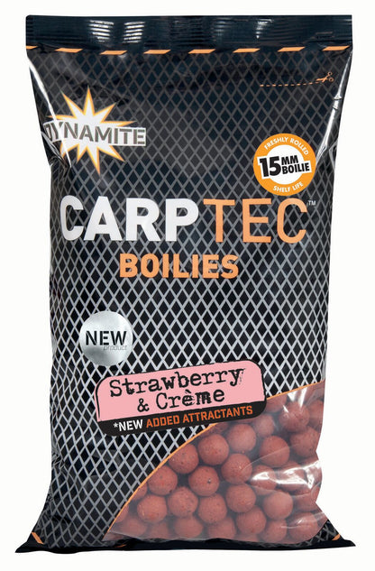 DYNAMITE BAITS CARPTEC BOILIES 15mm SHELF LIFE 900g