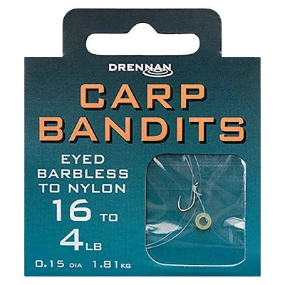 DRENNAN CARP BANDIT HOOK TO NYLON SIZE 12