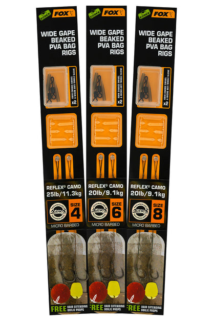 Fox Wide Gape Beaked PVA Rigs