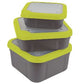 MATRIX BAIT BOX GREY LIME PERFORATED LIDS