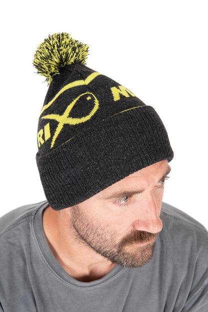 Matrix Lime Grey Bobble Hat