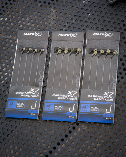 Matrix X7 Carp Method Band Rigs 10cm