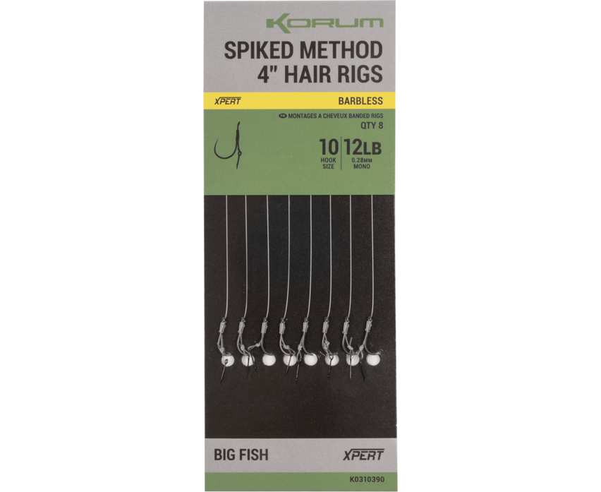 Korum Spiked Hair Rigs 4" Full Range