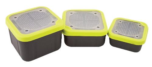 MATRIX BAIT BOX GREY LIME PERFORATED LIDS