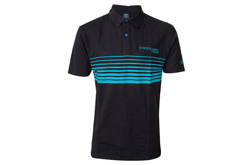 DRENNAN BLACK LINES POLO SHIRT ALL SIZES