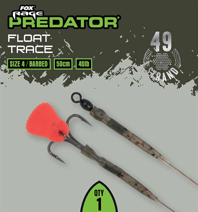 Fox Rage Predator Float Trace 52cm Size 6 Barbed