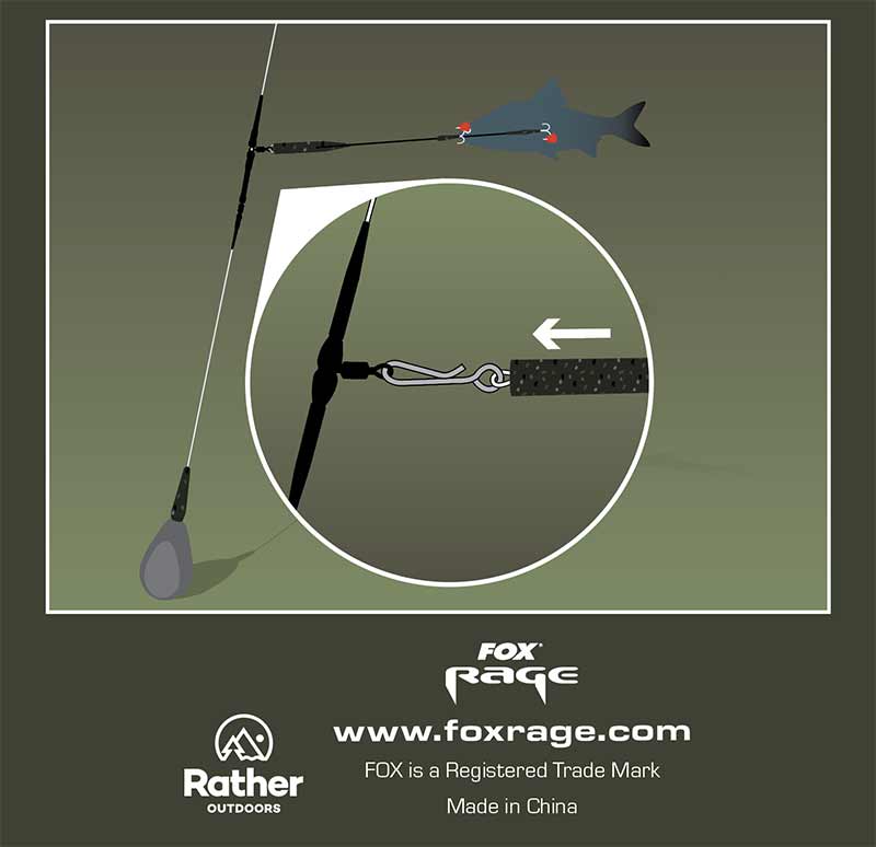 Fox Rage Predator Kwik Change Paternoster Trace 30cm